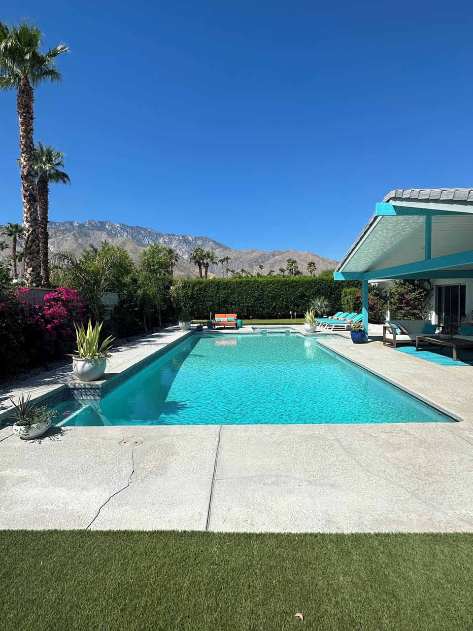 Pool with Mountain View