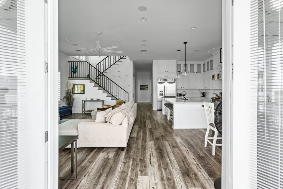 Bright and airy with modern decor, perfect for unwinding after beach adventures!