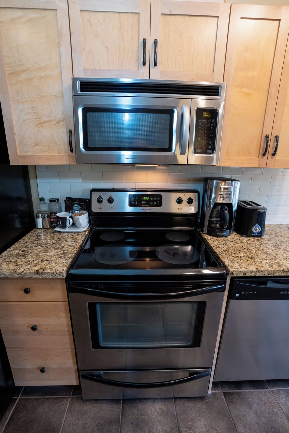 Stove and microwave