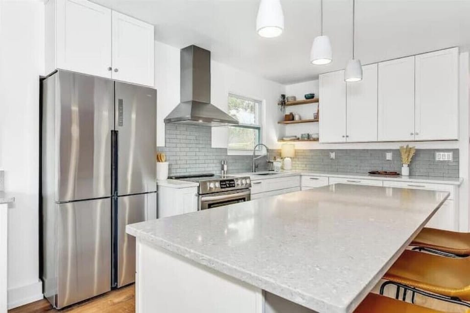 Kitchen stocked with appliances and supplies to create your culinary masterpiece