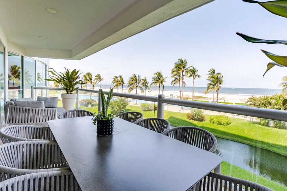 Terrace with ocean view