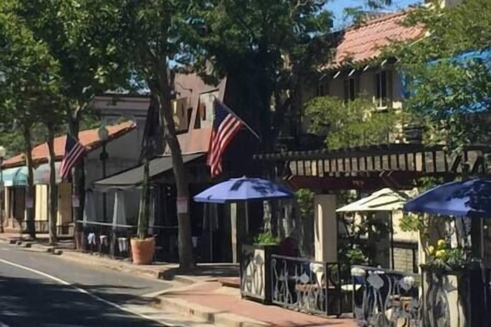 Downstown Morgan Hill is a short drive from the campsite.