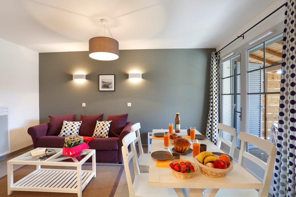 Reconnect with loved ones over a meal at the dining table.