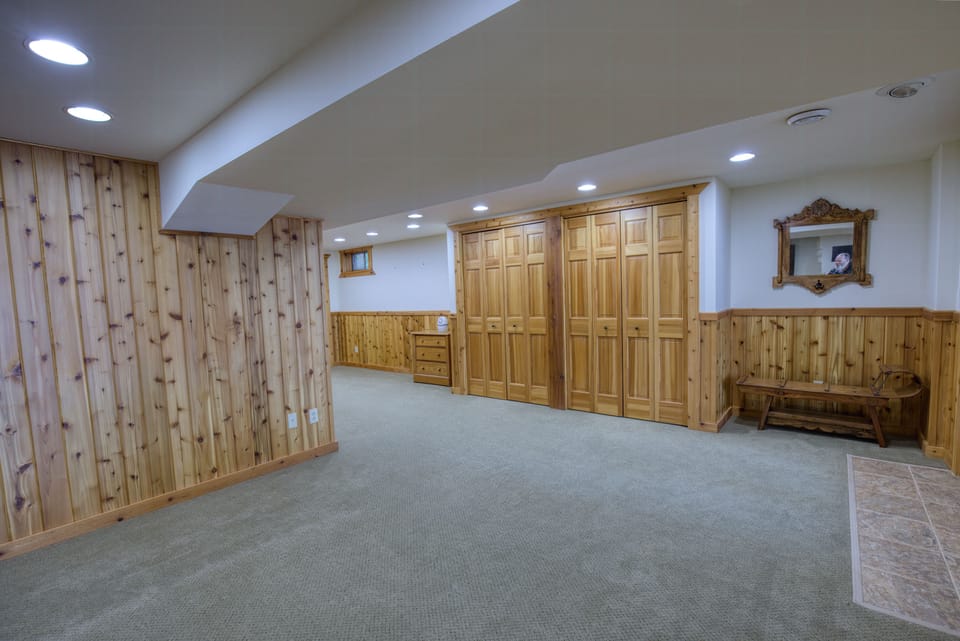 Lower level family room.