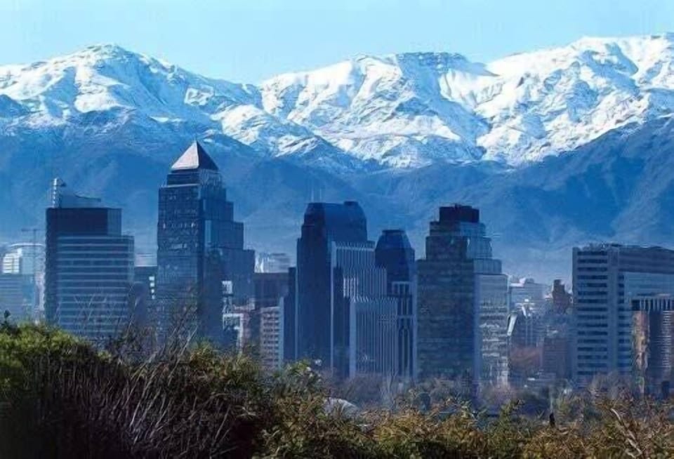 Breathtaking city skyline with majestic mountain views—perfect for urban explorers and nature lovers alike.