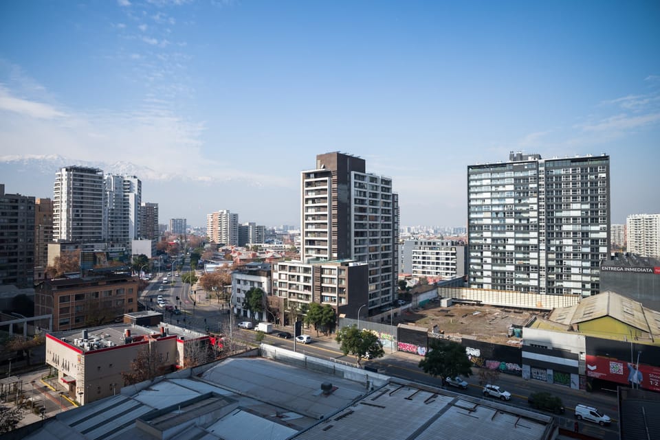 Enjoy breathtaking city views and the majestic Andes from your cozy studio in the heart of Santiago.