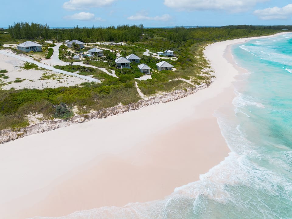 The Beach Bungalows from the beach.