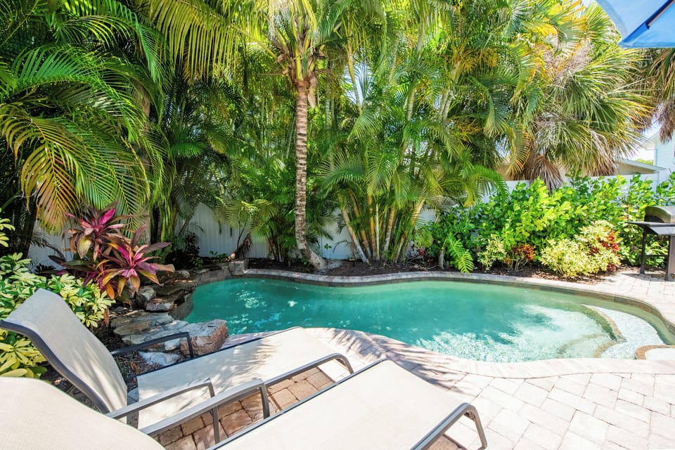 Private Tropical pool area