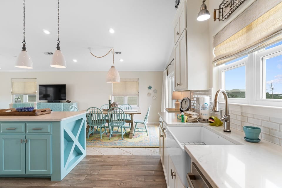 Kitchen Island and Dining Table
