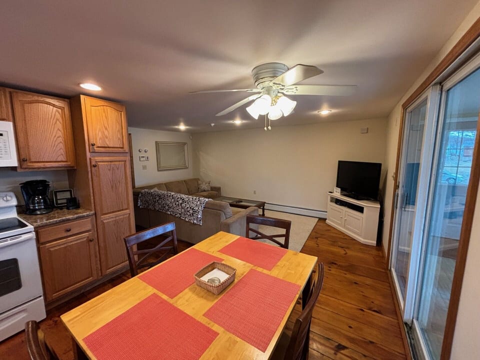 The Kitchen opens into the Living room