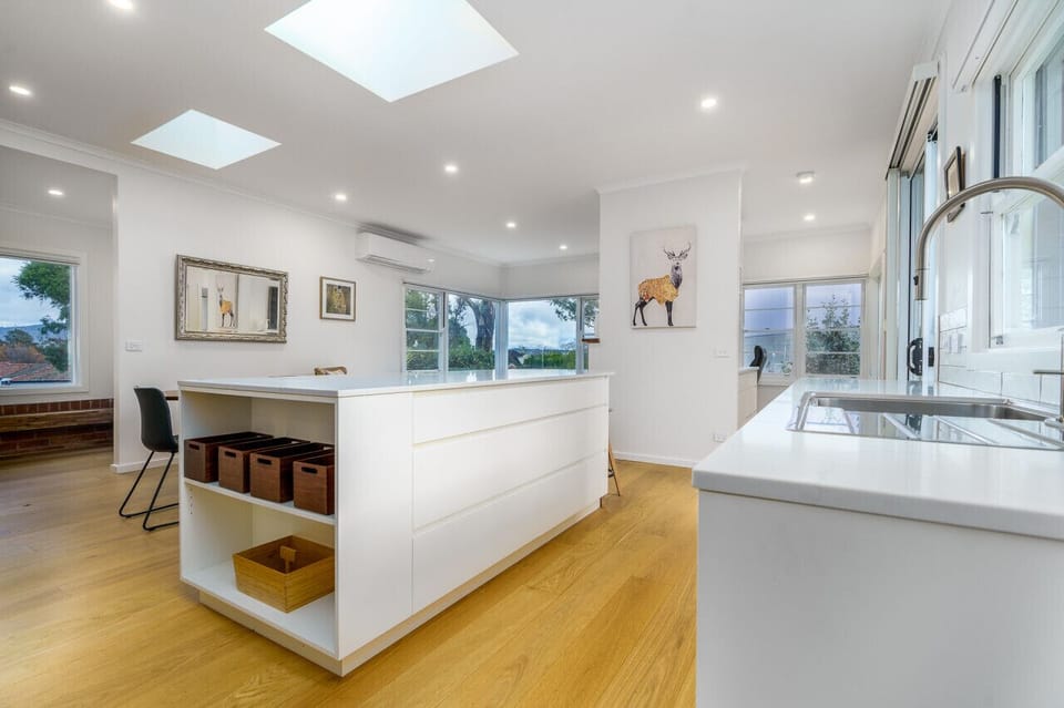 Functional kitchen perfect for cooking and dining.