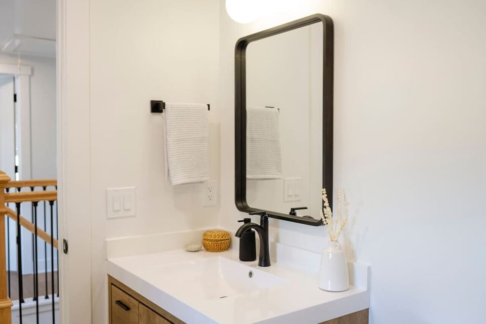 full bathroom located upstairs