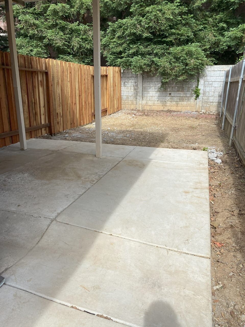 Private backyard