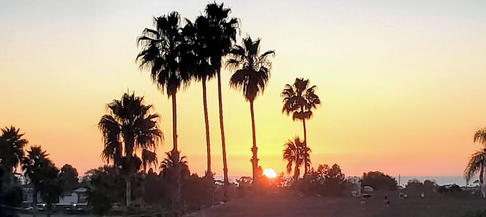 beautiful sunsets off balcony 