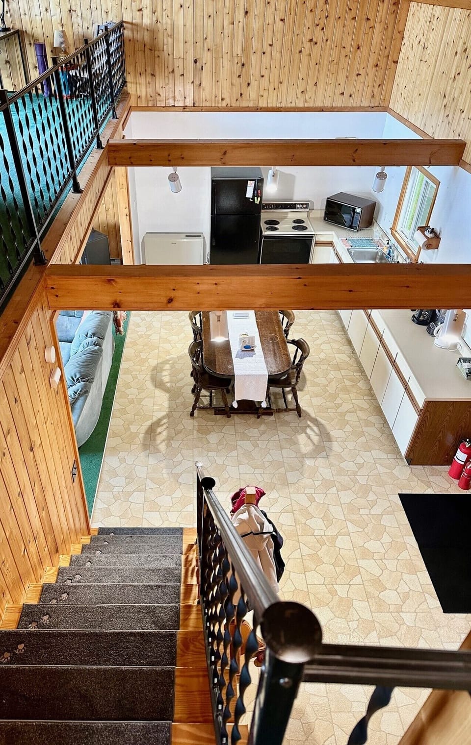 View of kitchen/dining from the 2nd floor 