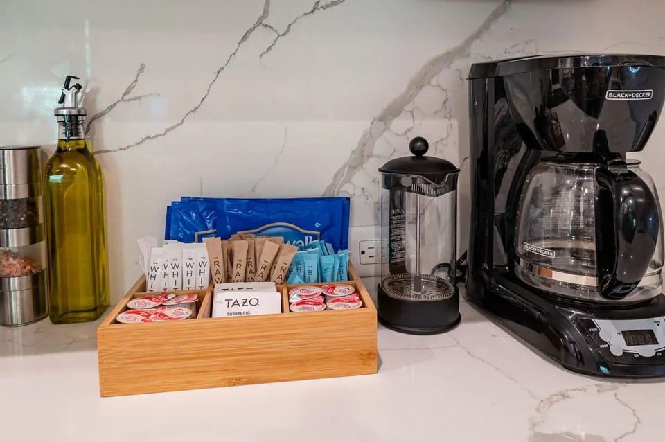 Coffee essentials provided