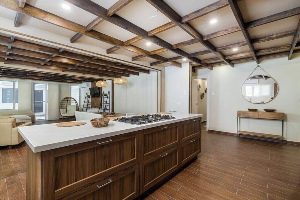 Discover your culinary flair in our fully equipped kitchen! Whether it's a quick snack or a gourmet feast, our kitchen awaits your culinary creations. Get ready to tantalize your taste buds and create unforgettable memories.