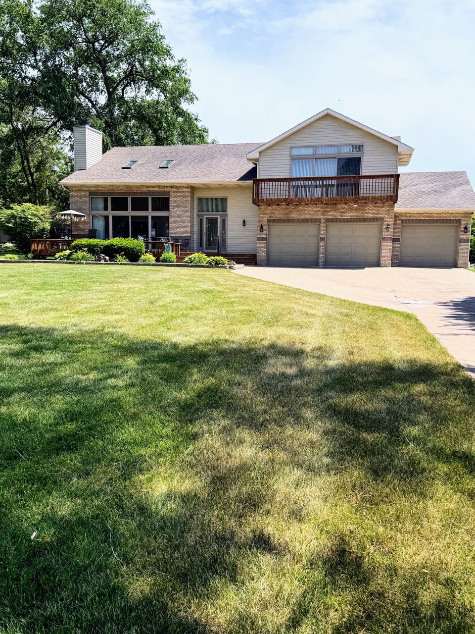 Well maintained home on a one acre lot. 