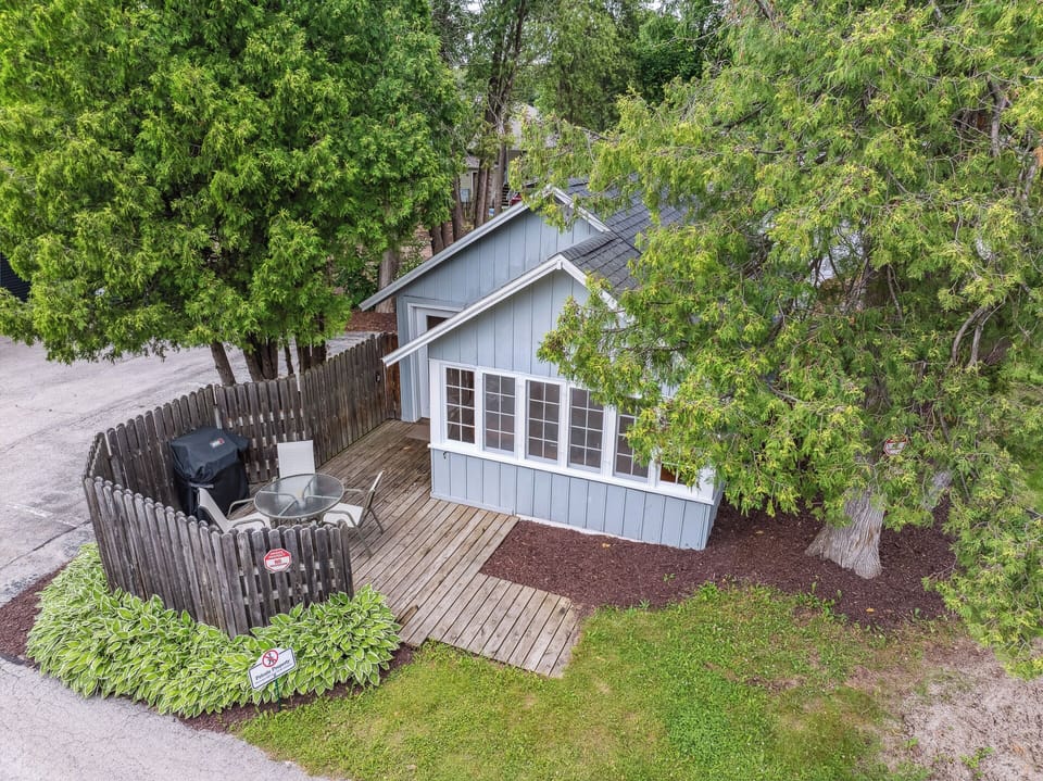 Welcome to Old Fashioned, just one block behind main street downtown Fish Creek!