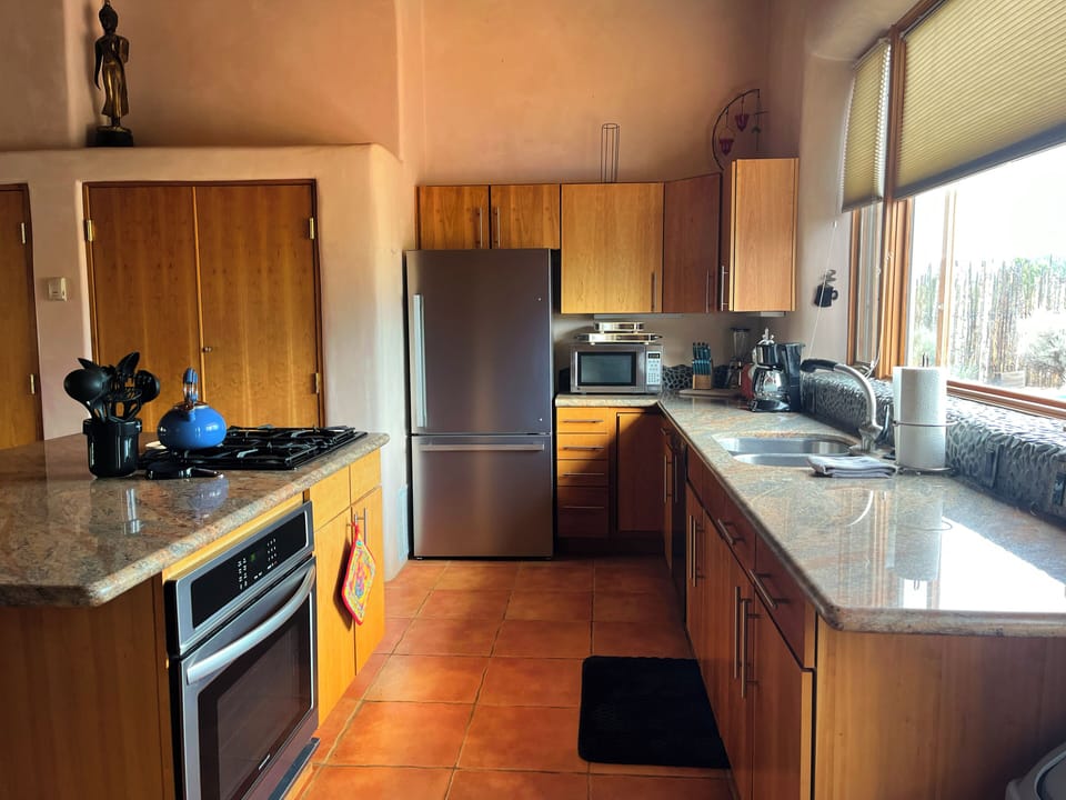 Kitchen with stainless appliances
