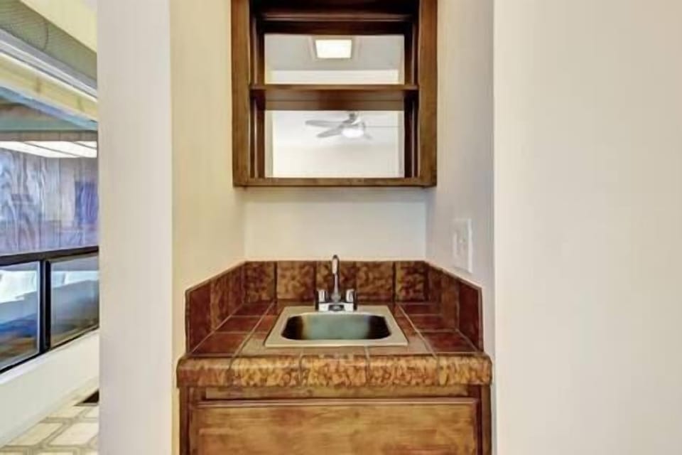 Bar cupboard and sink