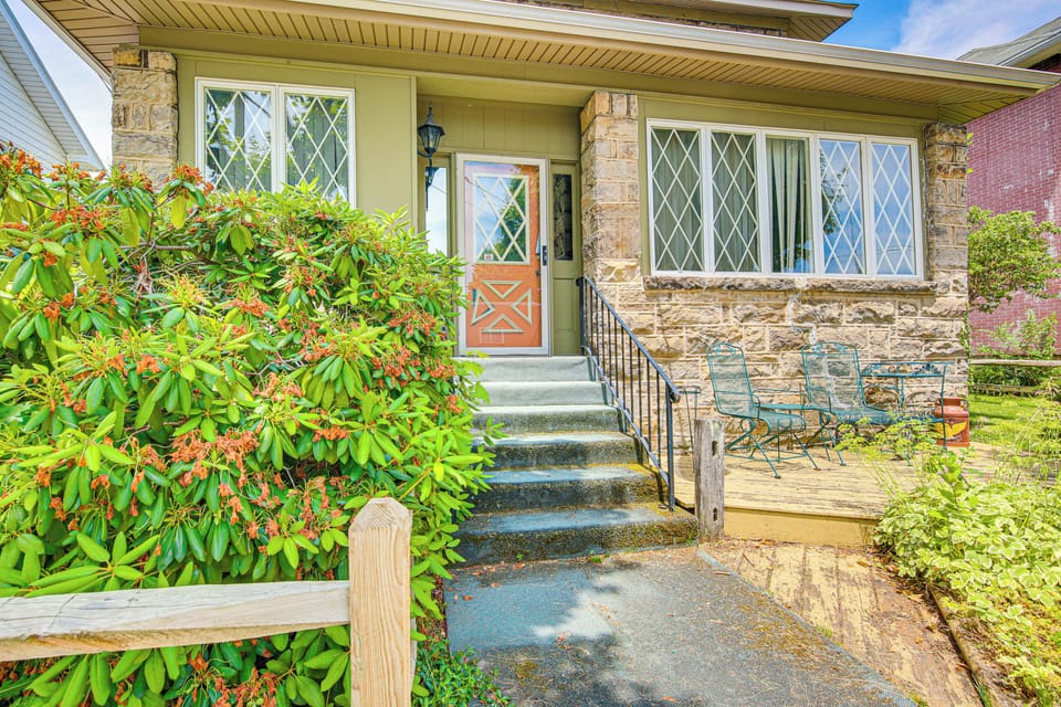 Property Exterior | 3-Story Home | Patio Seating