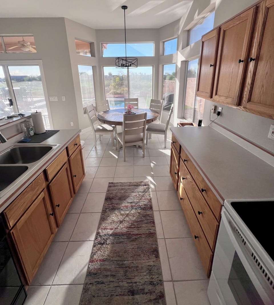 Kitchen View to Breakfast Nook