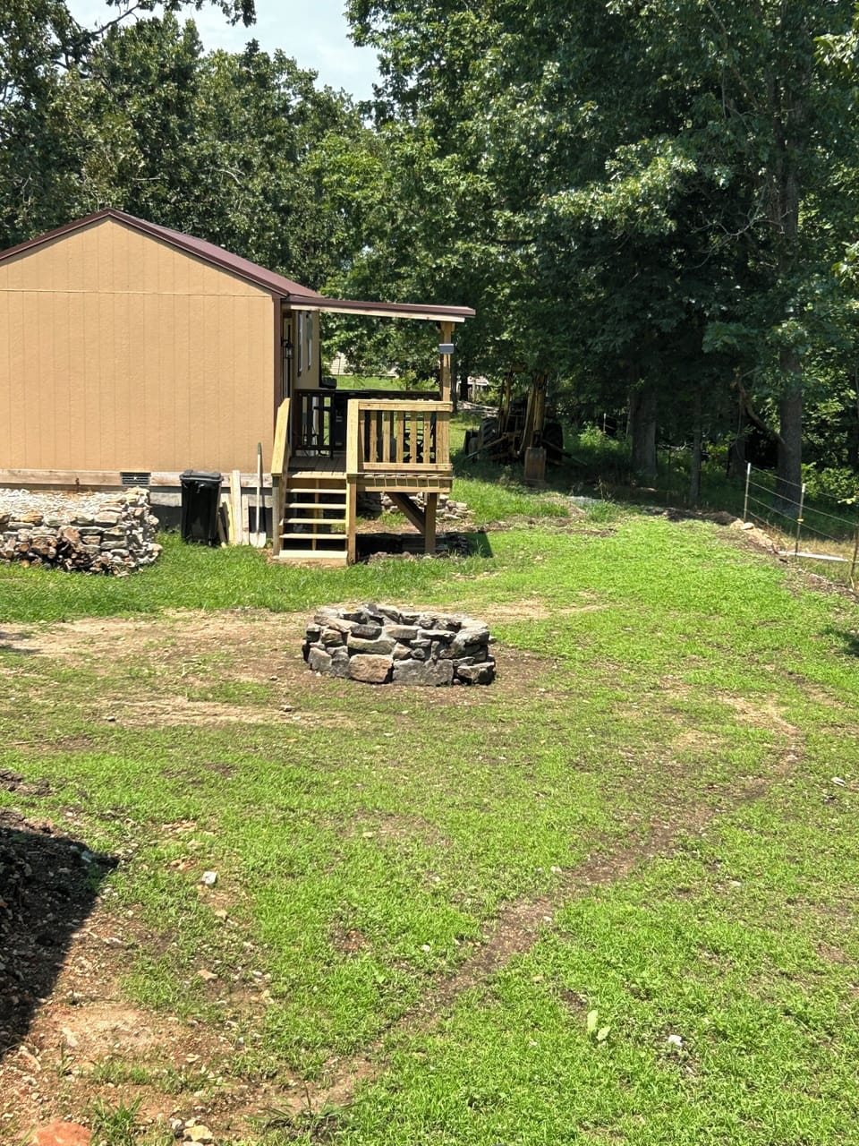 View of firepit