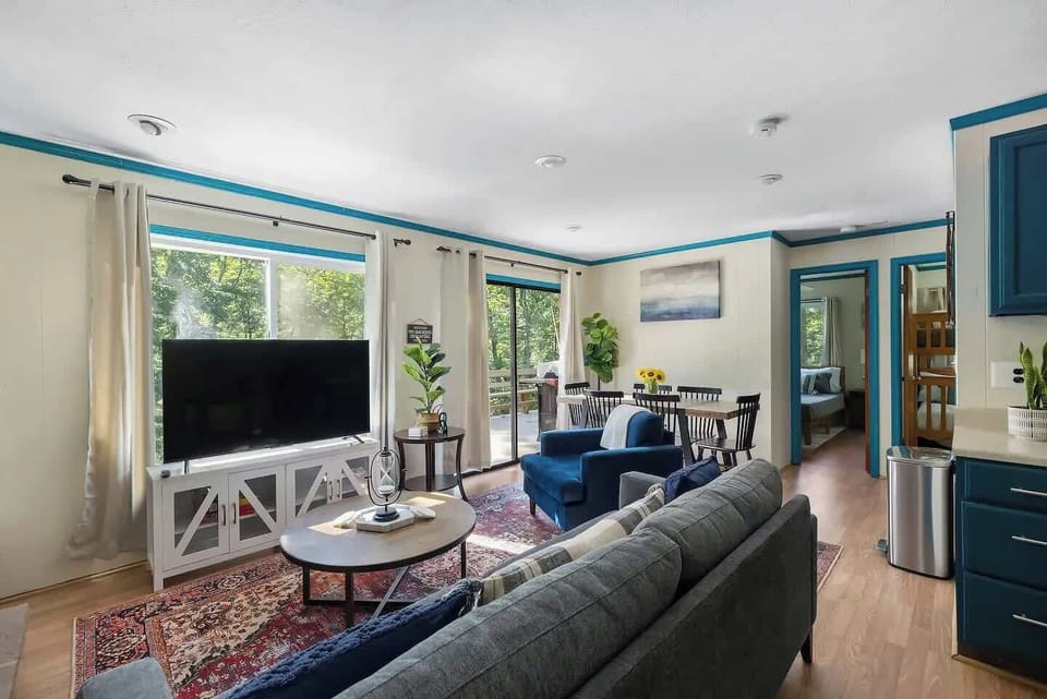 Relax in the spacious living area with family, friends or small group.