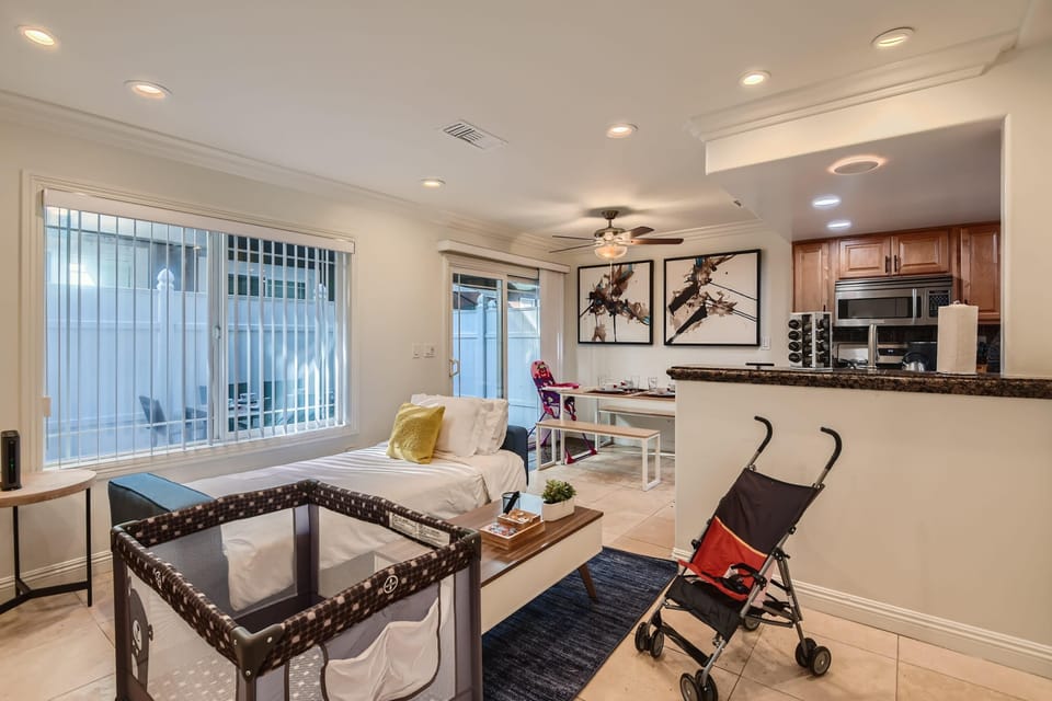 Let your kids relax and live like locals with a high chair, stroller, and pack-n-play!