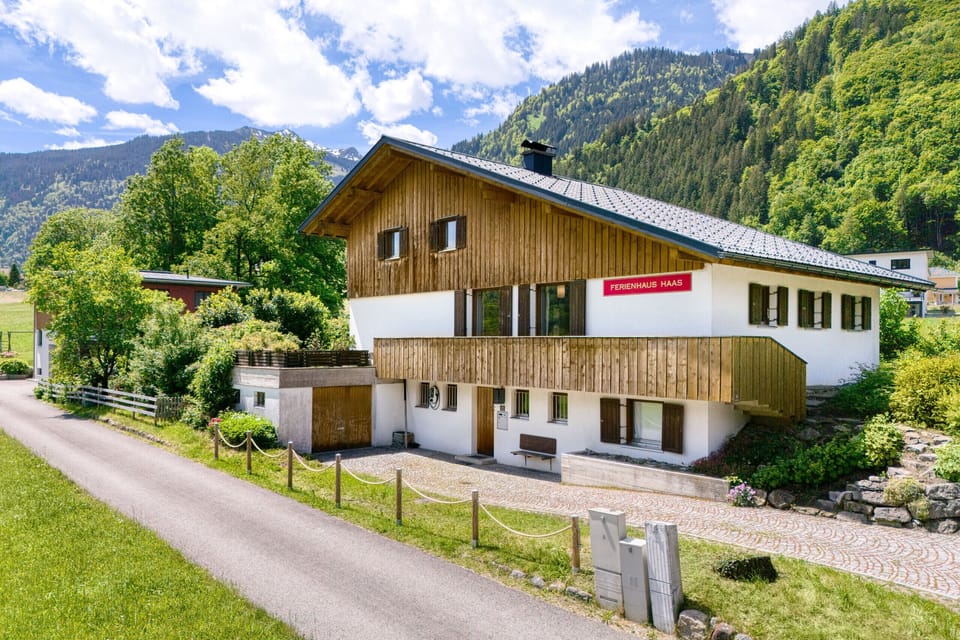 Exterior view of the Haas holiday home in Vandans in Montafon.