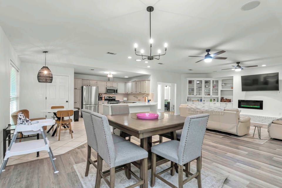 Dining Area + Kitchen + Living Room