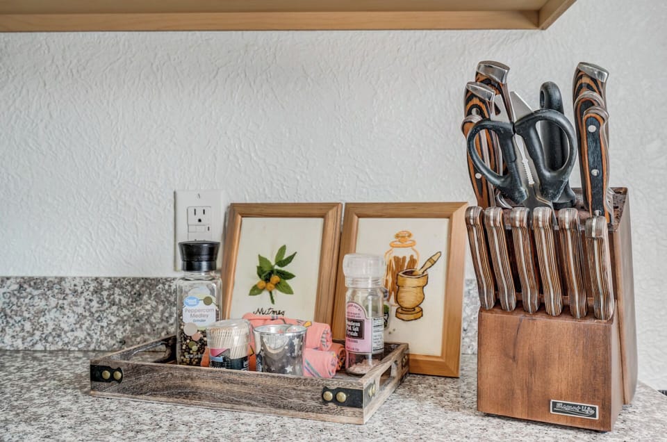 Fully stocked kitchen