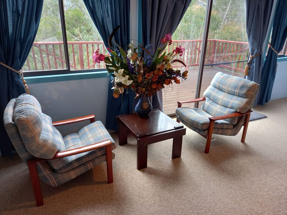 Comfy chairs in master bedroom