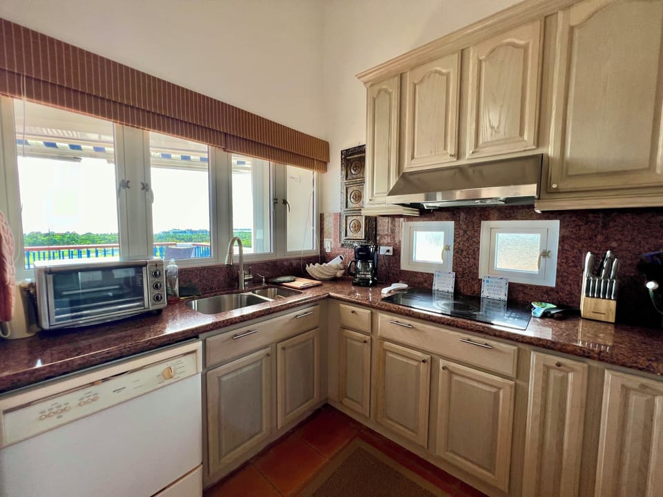 Incredible views from the kitchen windows that open to the magnificent views.