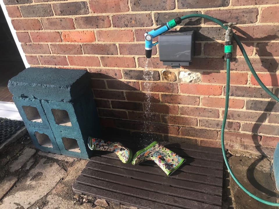 Wash the sand from your boots