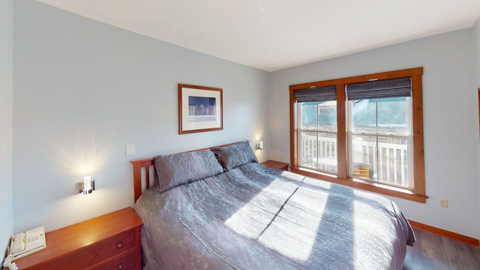Indoors, Bed, Furniture, Painting, Bedroom