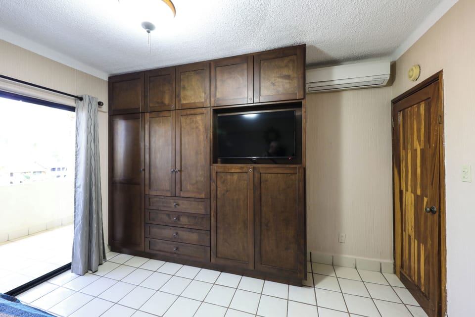 Second Bedroom Closets & Flat Screen TV