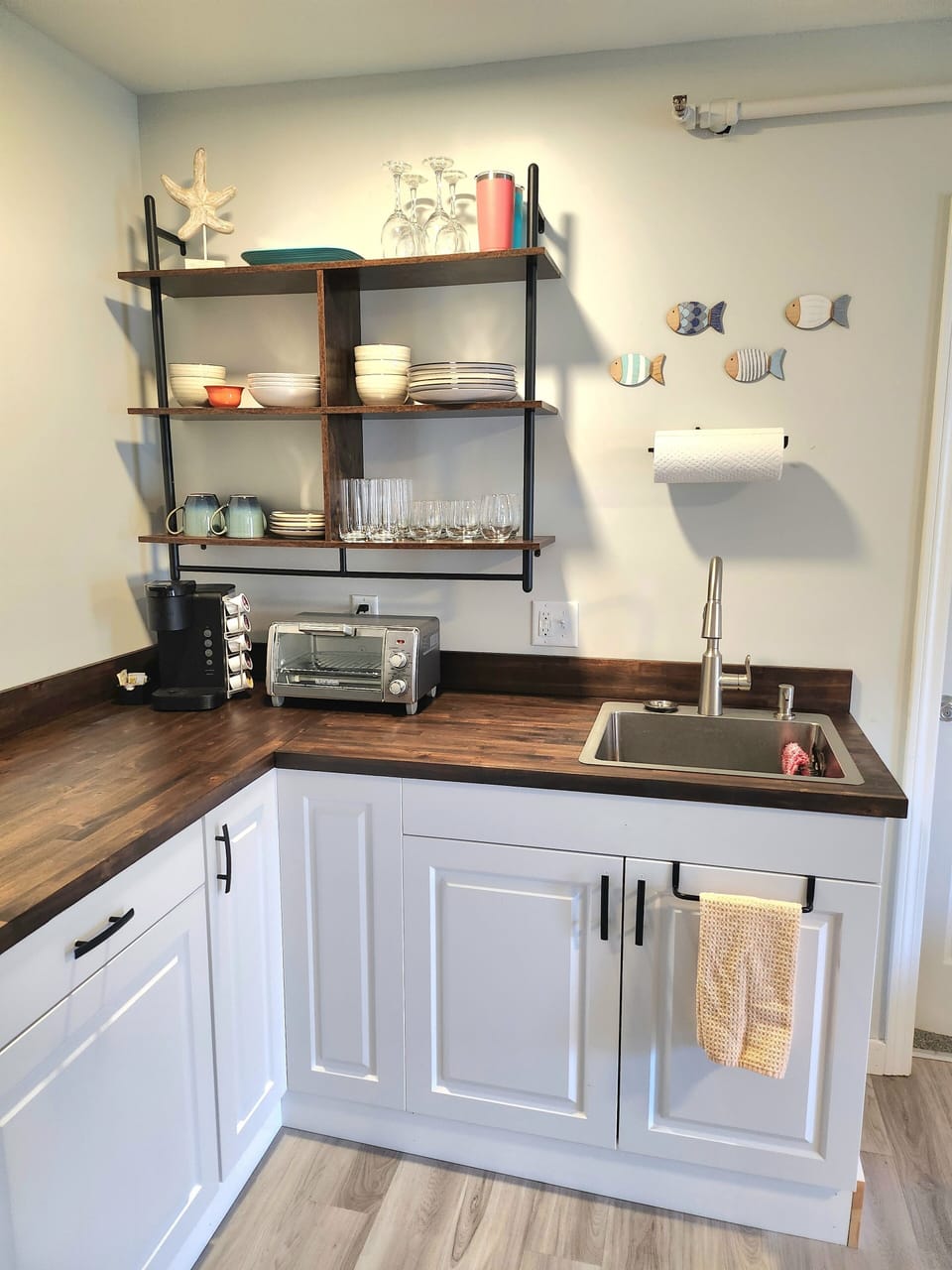 Fully stocked kitchen