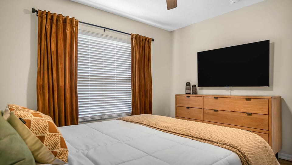 Queen Bedroom with Flat Screen TV