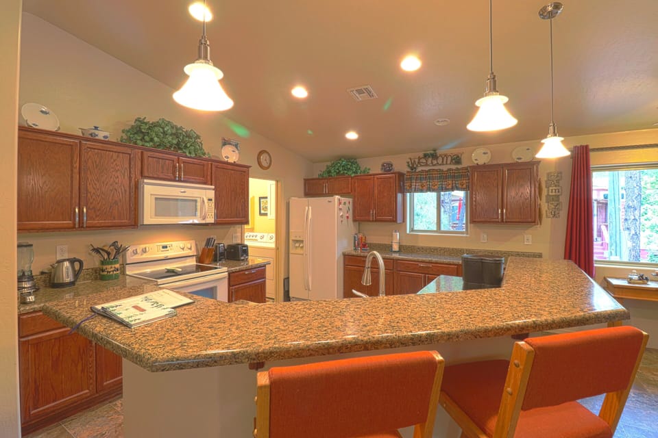 Counter seating.