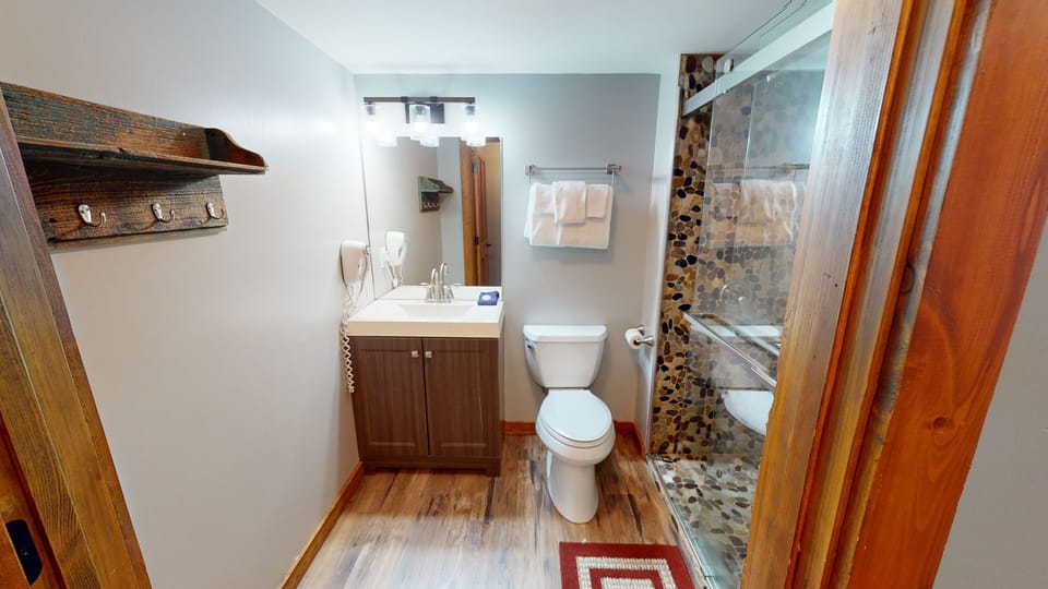 Indoors, Floor, Flooring, Hardwood, Bathroom