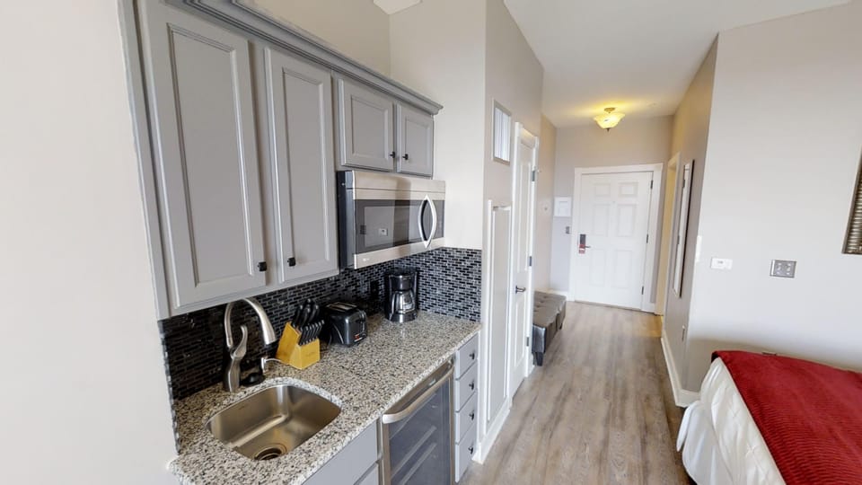 Indoors, Microwave, Oven, Sink, Lamp