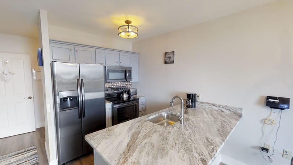 Sink, Sink Faucet, Indoors, Kitchen, Refrigerator