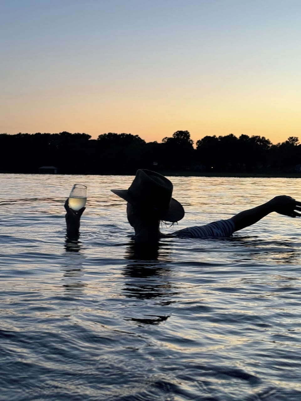 Relaxing in the lake