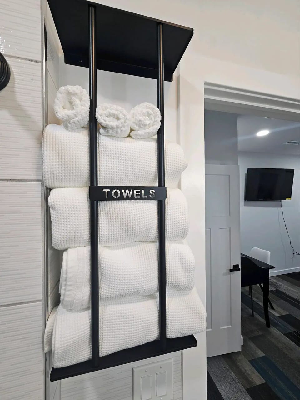 Lots of fluffy towels to go round.
