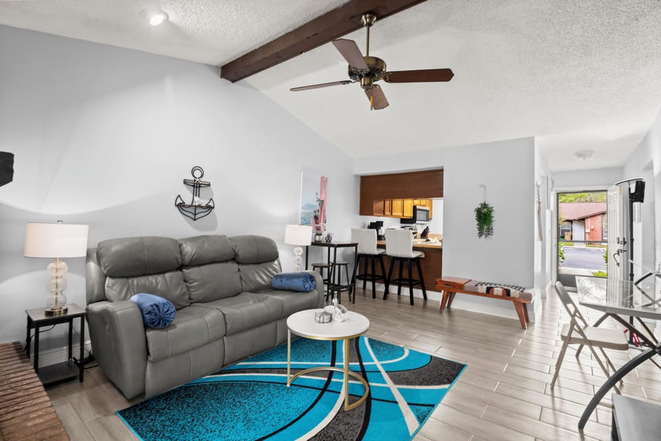 Gather, relax, and feel right at home in the bright living room