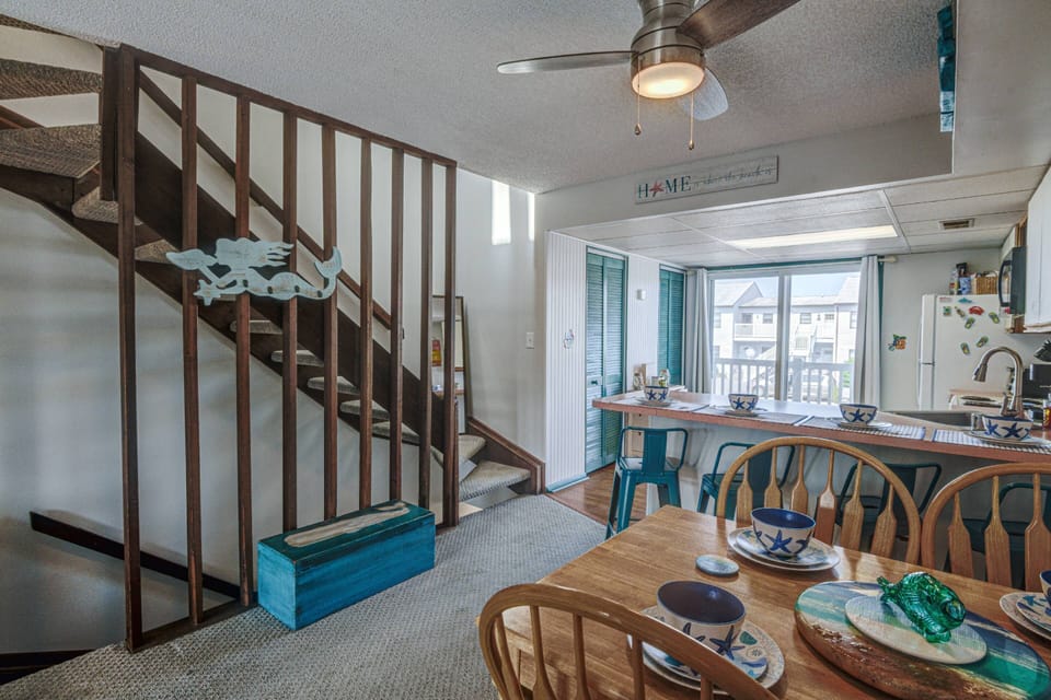 Open layout for togetherness, beachy vibes for fun, cold AC for chilling out...this place has it all!
