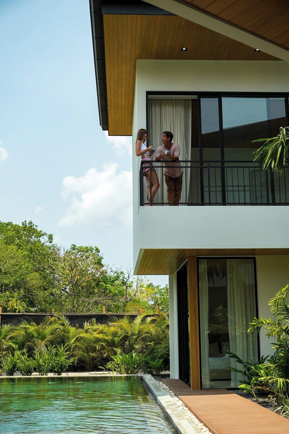 Private balcony in each room 