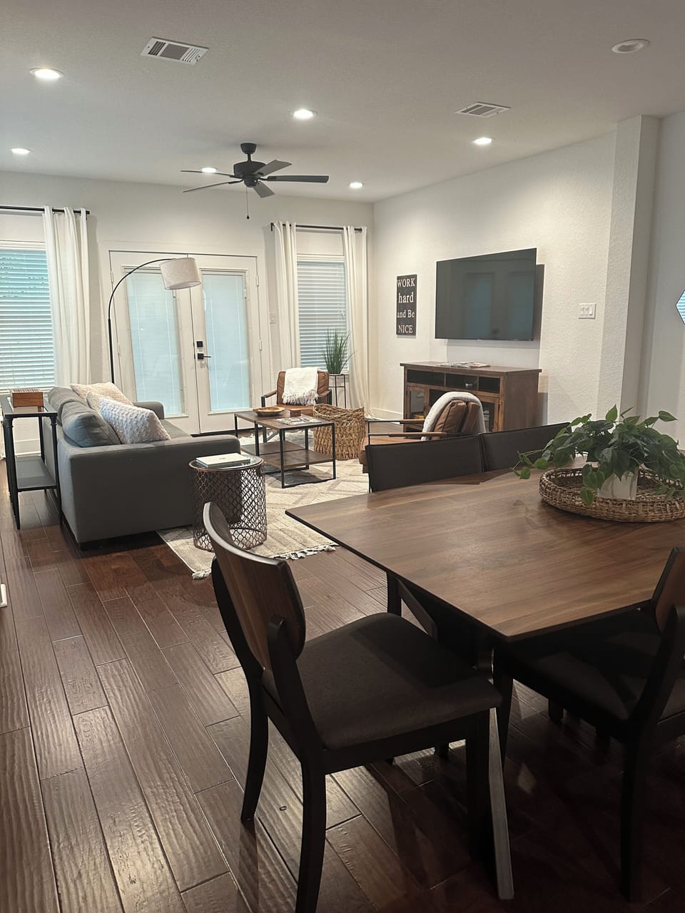 Open concept living area